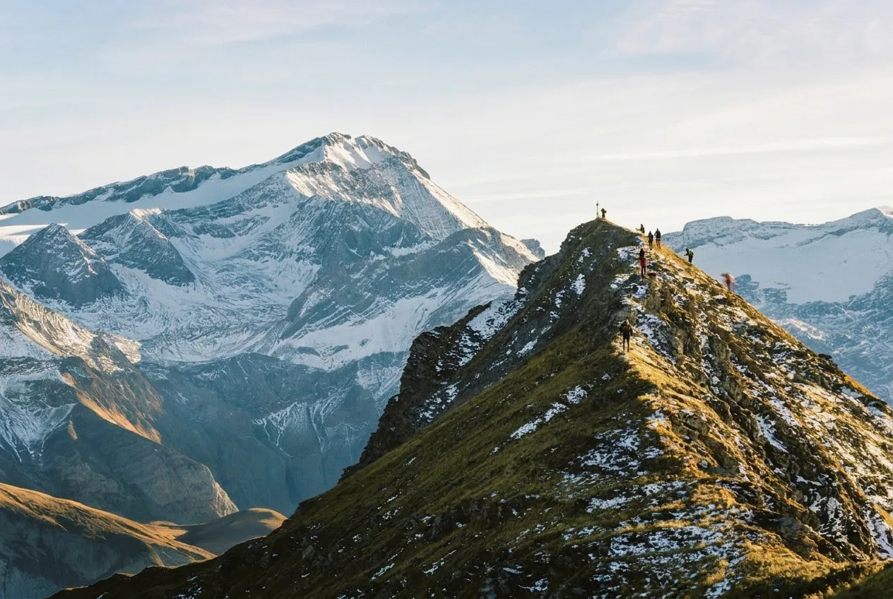 Cols alpins et lacs d'altitude des Alpes suisses